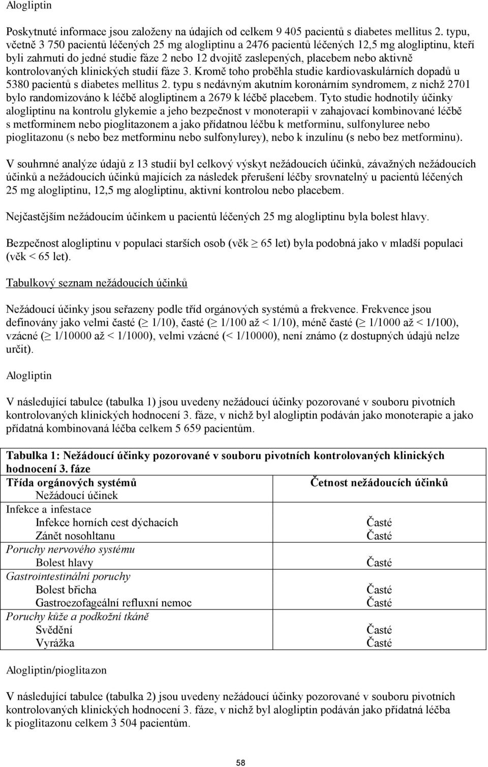 kontrolovaných klinických studií fáze 3. Kromě toho proběhla studie kardiovaskulárních dopadů u 5380 pacientů s diabetes mellitus 2.