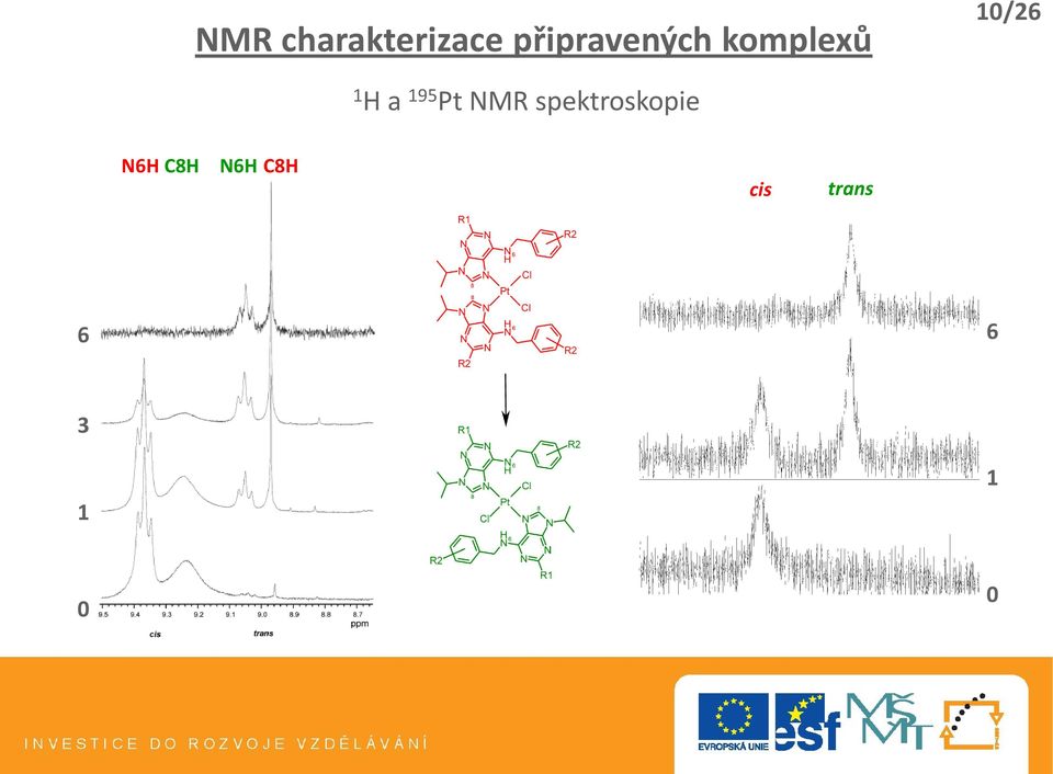 H a 195 Pt NMR spektroskopie