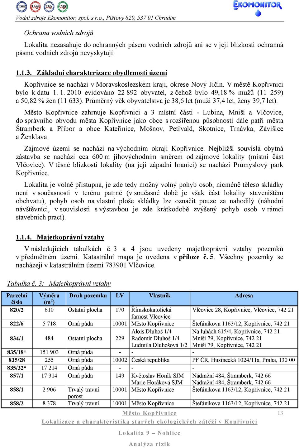 1. 2010 evidováno 22 892 obyvatel, z čehož bylo 49,18 % mužů (11 259) a 50,82 % žen (11 633). Průměrný věk obyvatelstva je 38,6 let (muži 37,4 let, ženy 39,7 let).