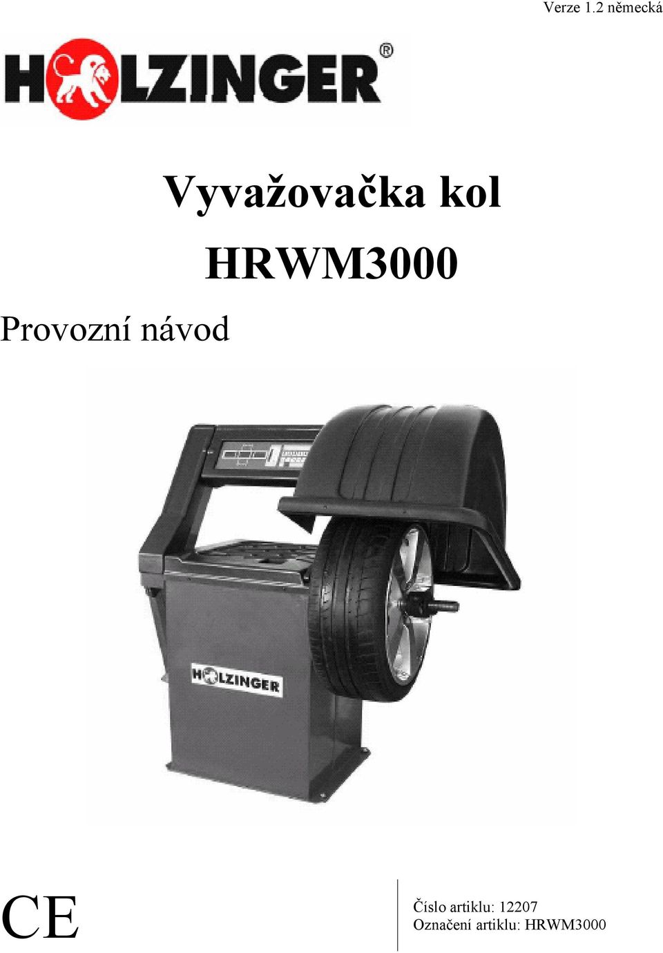 Vyvažovačka kol HRWM3000