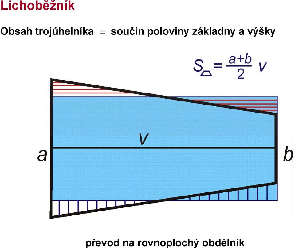 poloviny základny a