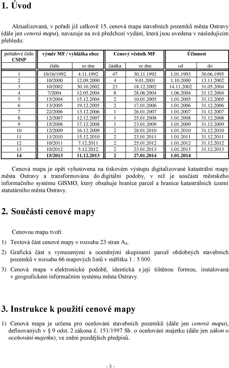 věstník MF Účinnost číslo ze dne částka ze dne od do 1 10/16/1992 4.11.1992 47 30.11.1992 1.01.1993 30.06.1995 2 10/2000 12.09.2000 4 9.01.2001 1.10.2000 13.11.2002 3 10/2002 30.10.2002 23 18.12.2002 14.