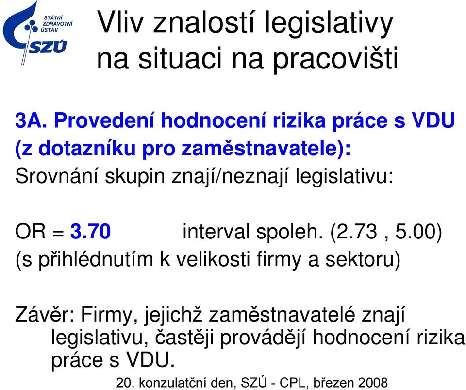 00) (s přihlédnutím k velikosti firmy a sektoru) Závěr: Firmy,