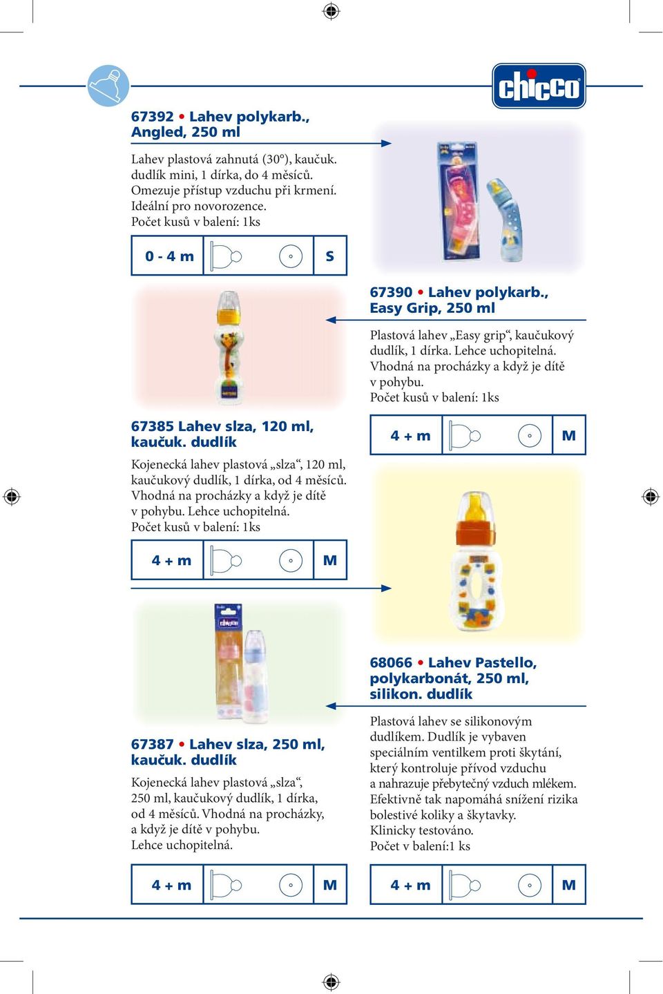 Počet kusů v balení: 1ks 67385 Lahev slza, 120 ml, kaučuk. dudlík Kojenecká lahev plastová slza, 120 ml, kaučukový dudlík, 1 dírka, od 4 měsíců. Vhodná na procházky a když je dítě v pohybu.