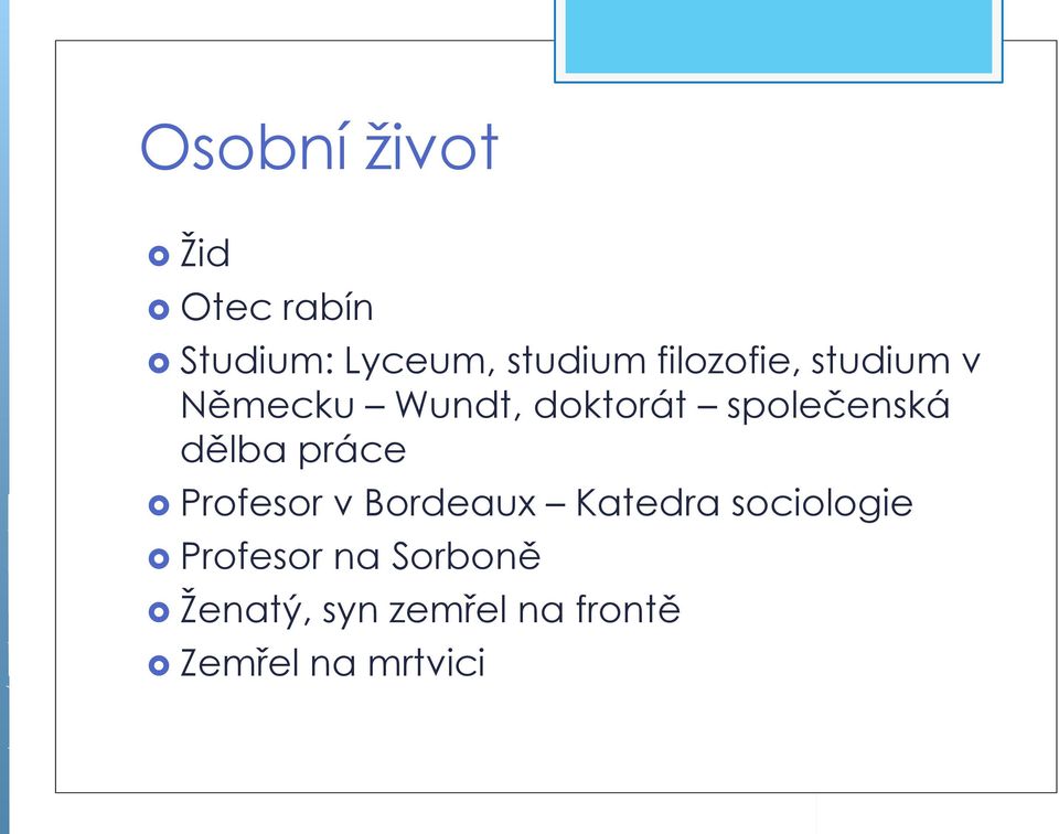 dělba práce Profesor v Bordeaux Katedra sociologie