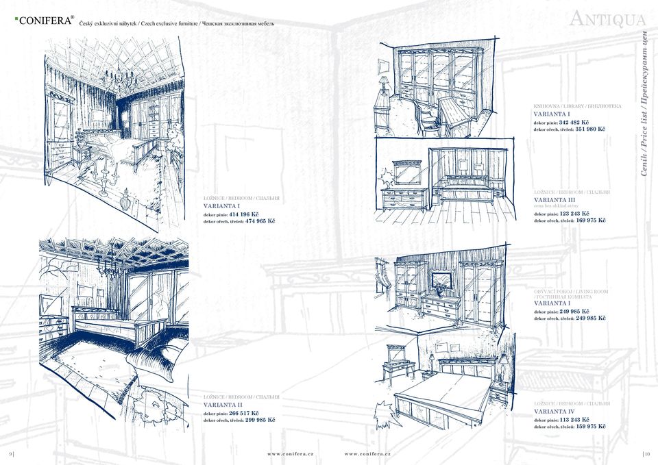 stěny dekor pinie: 123 243 Kč dekor ořech, třešeň: 169 975 Kč OBÝVACÍ POKOJ / LIVING ROOM / ГОСТИННАЯ КОМНАТА dekor