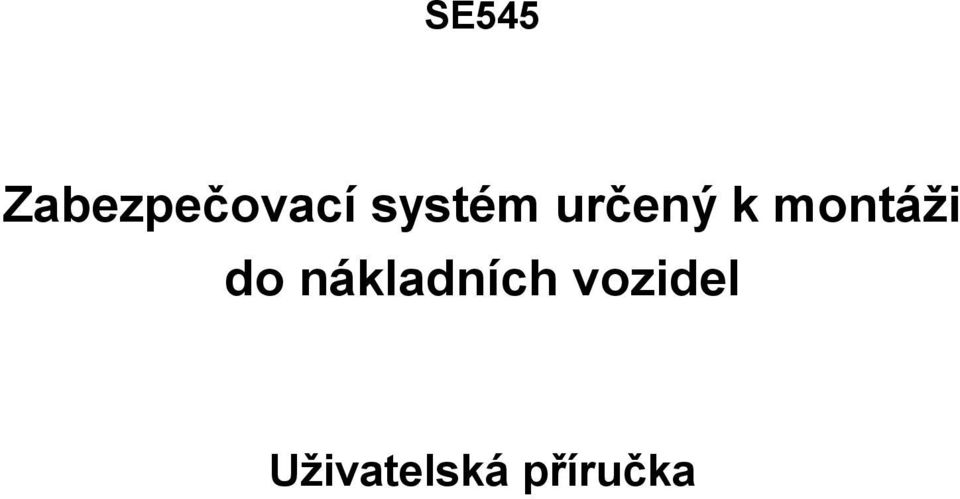 montáži do nákladních