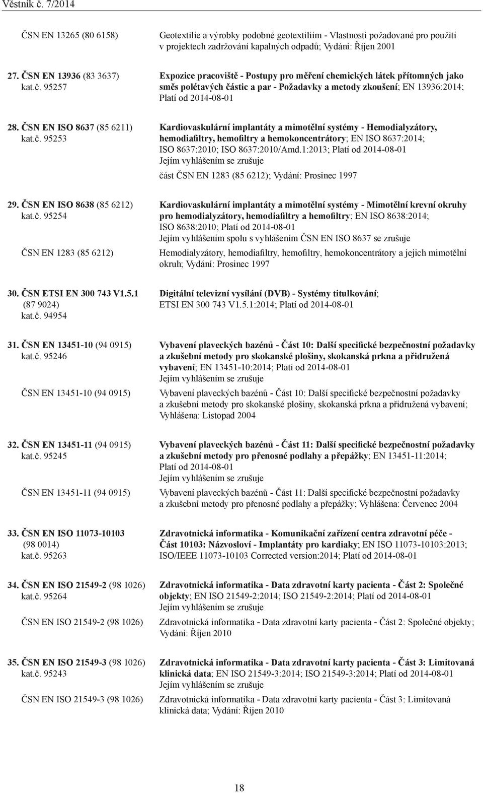 ČSN EN ISO 8637 (85 6211) kat.č.