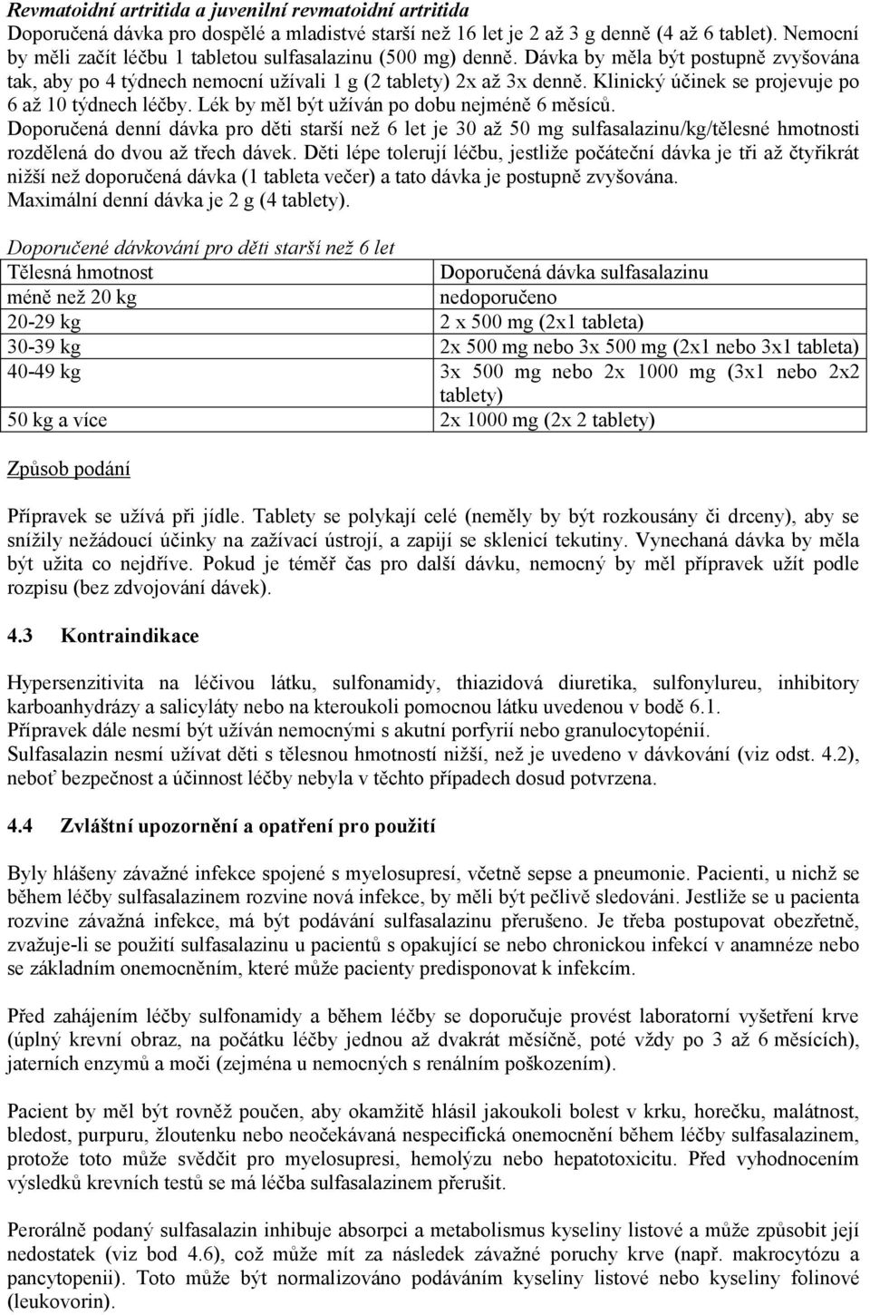 Klinický účinek se projevuje po 6 až 10 týdnech léčby. Lék by měl být užíván po dobu nejméně 6 měsíců.