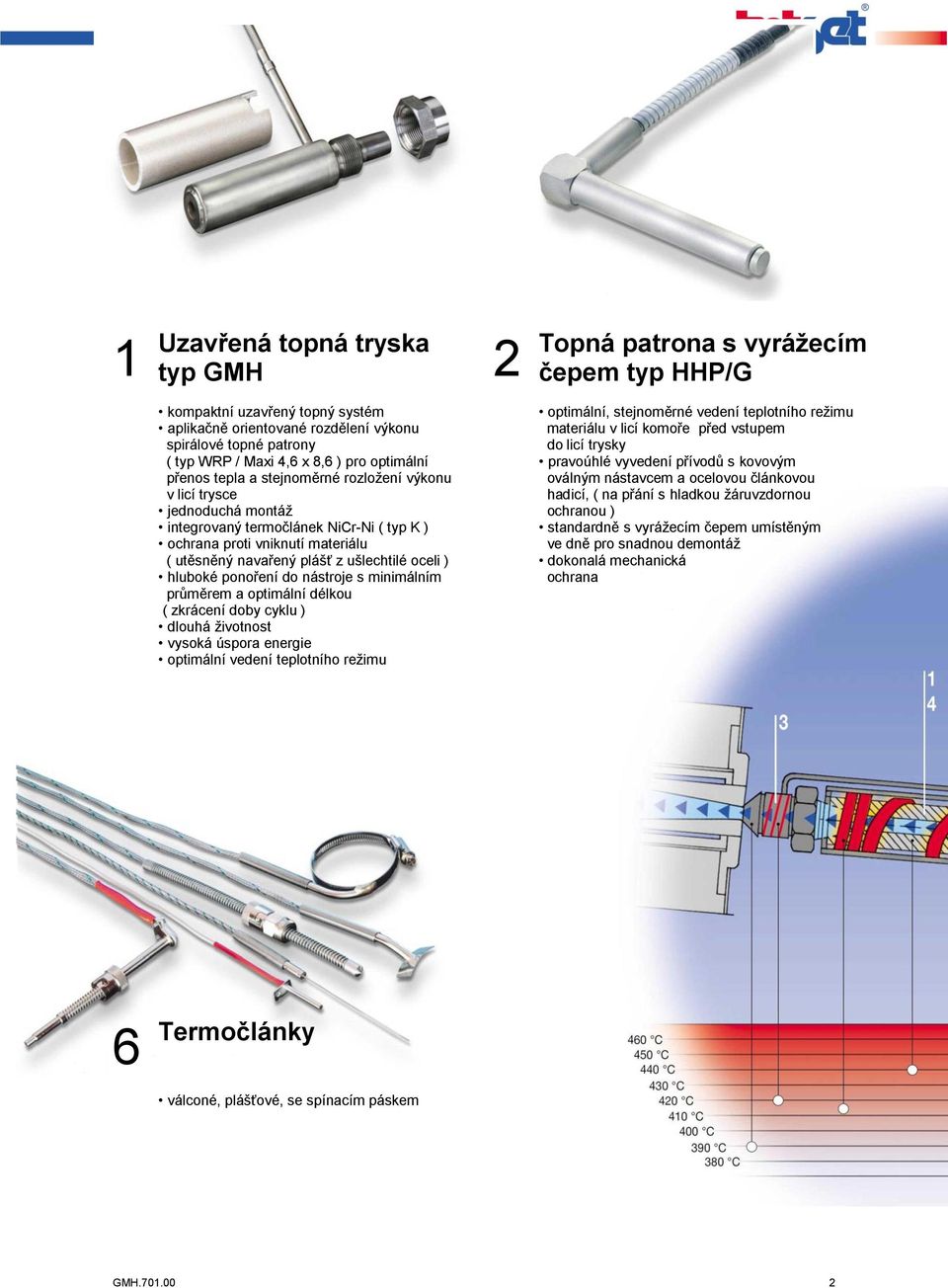 ušlechtilé oceli ) hluboké ponoření do nástroje s minimálním průměrem a optimální délkou ( zkrácení doby cyklu ) dlouhá životnost vysoká úspora energie optimální vedení teplotního režimu optimální,