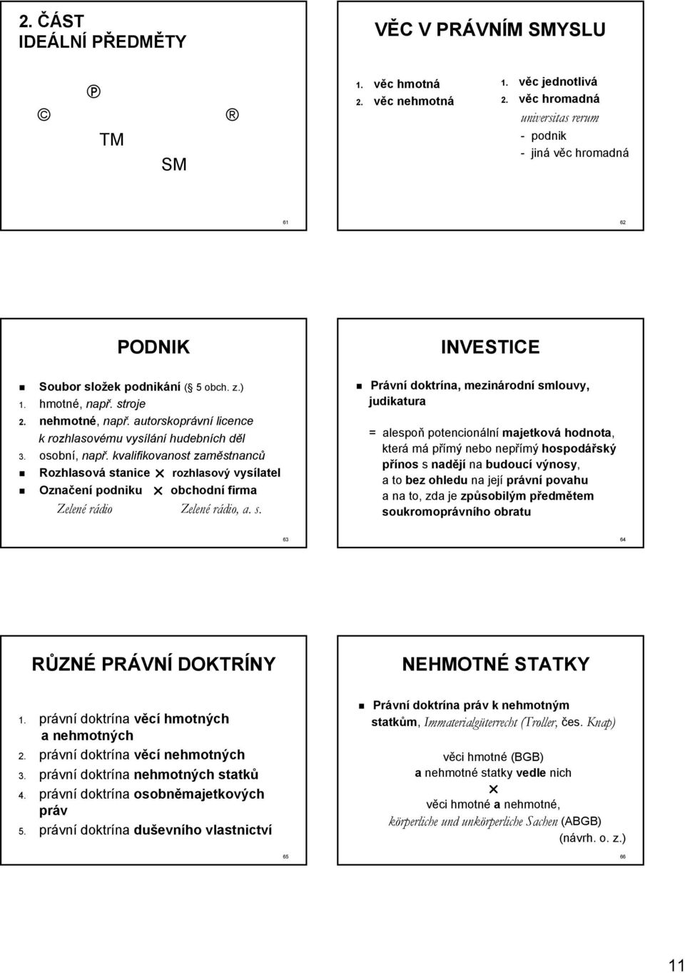 autorskoprávní licence k rozhlasovému vysílání hudebních děl 3. osobní, např.