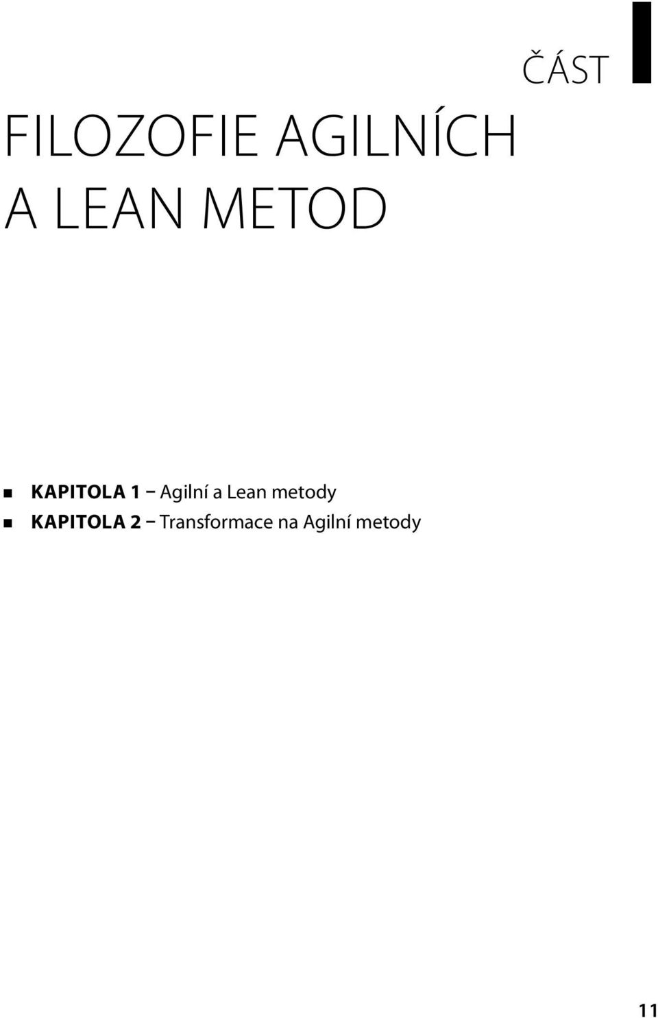 a Lean metody KAPITOLA 2