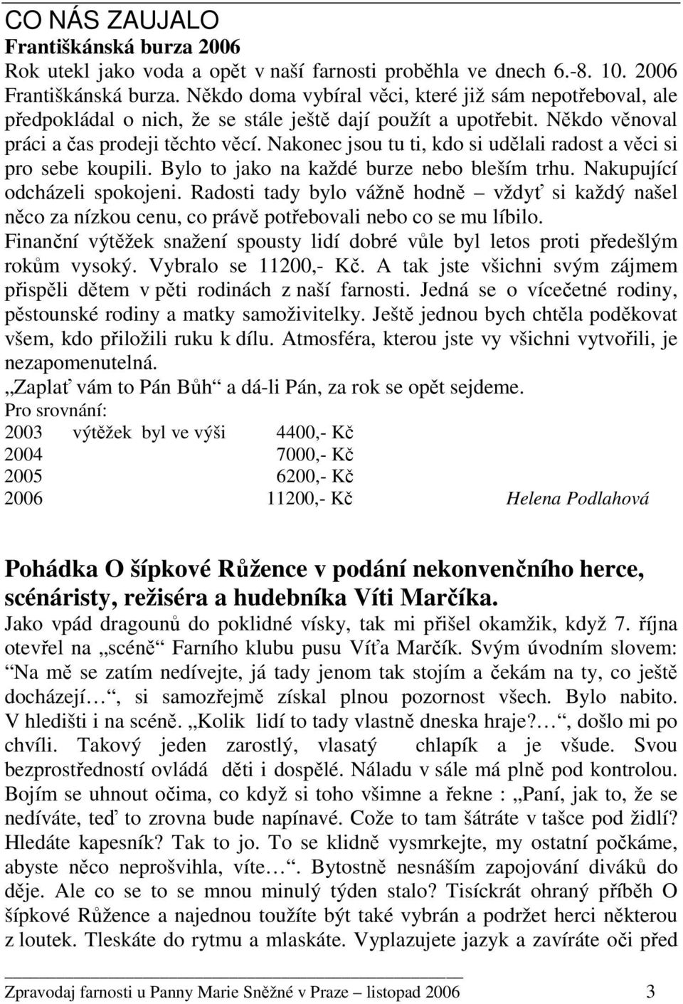 Nakonec jsou tu ti, kdo si udělali radost a věci si pro sebe koupili. Bylo to jako na každé burze nebo bleším trhu. Nakupující odcházeli spokojeni.