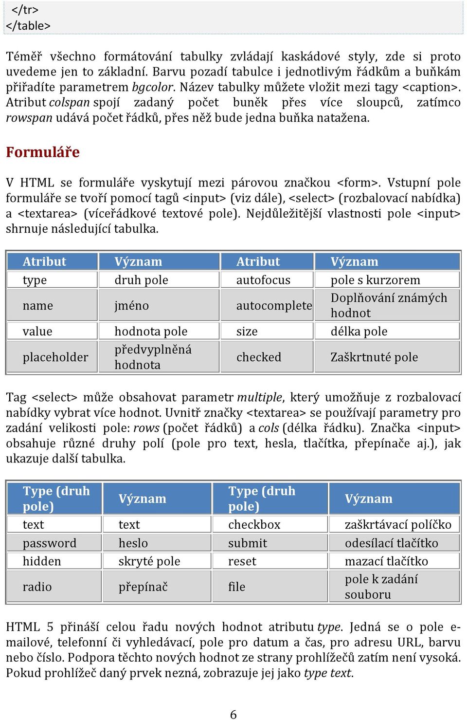 Formuláře V HTML se formuláře vyskytují mezi párovou značkou <form>.