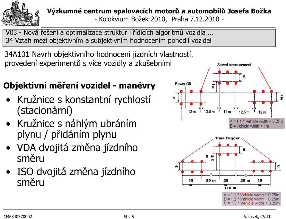 přidáním plynu VDA dvojitá změna jízdního směru ISO