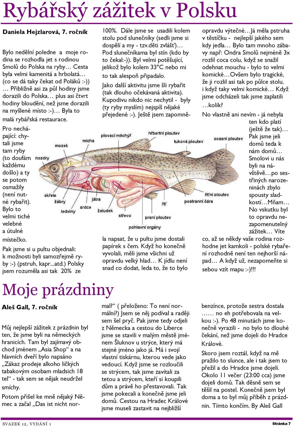 dorazili do Polska plus asi čtvrt hodiny bloudění, než jsme dorazili na myšlené místo :-) Byla to malá rybářská restaurace.