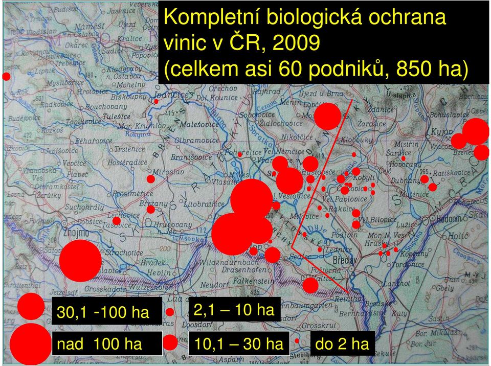 podniků, 850 ha) 30,1-100 ha nad