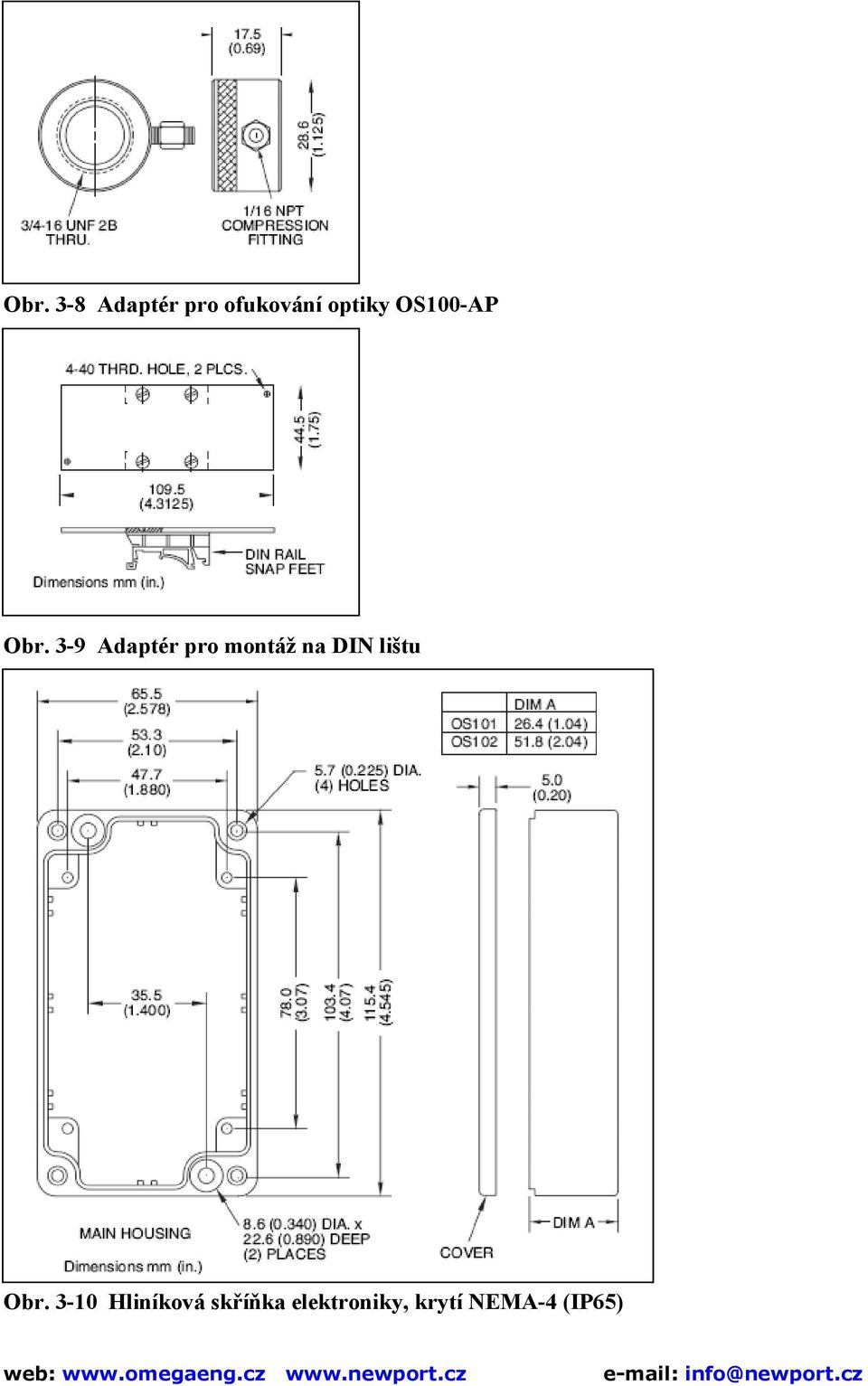 3-9 Adaptér pro montáž na DIN lištu