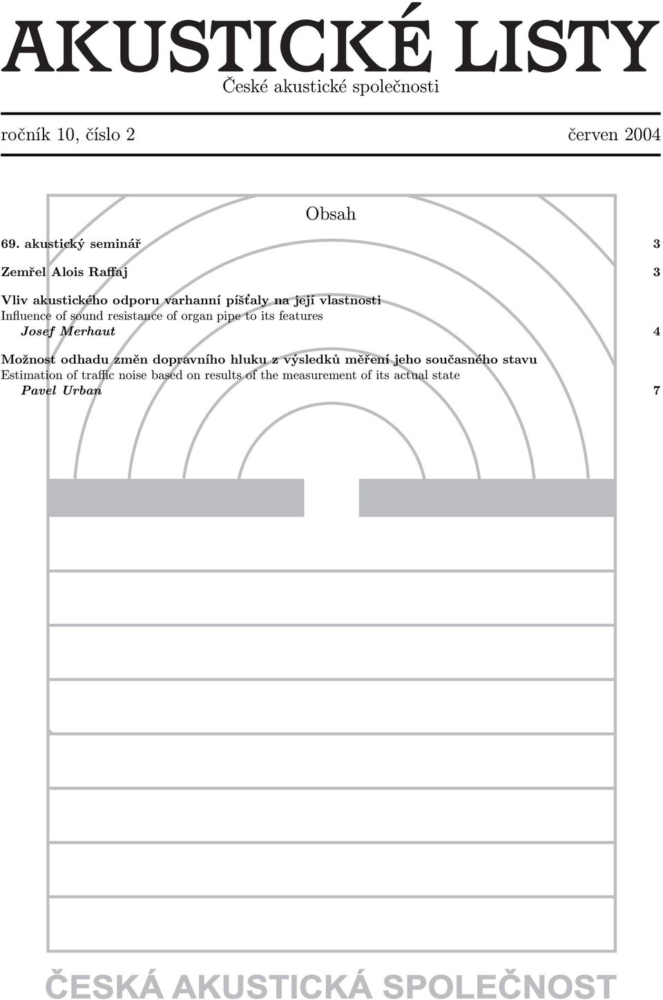 Influence of sound resistance of organ pipe to its features Josef Merhaut 4 Možnost odhadu změn