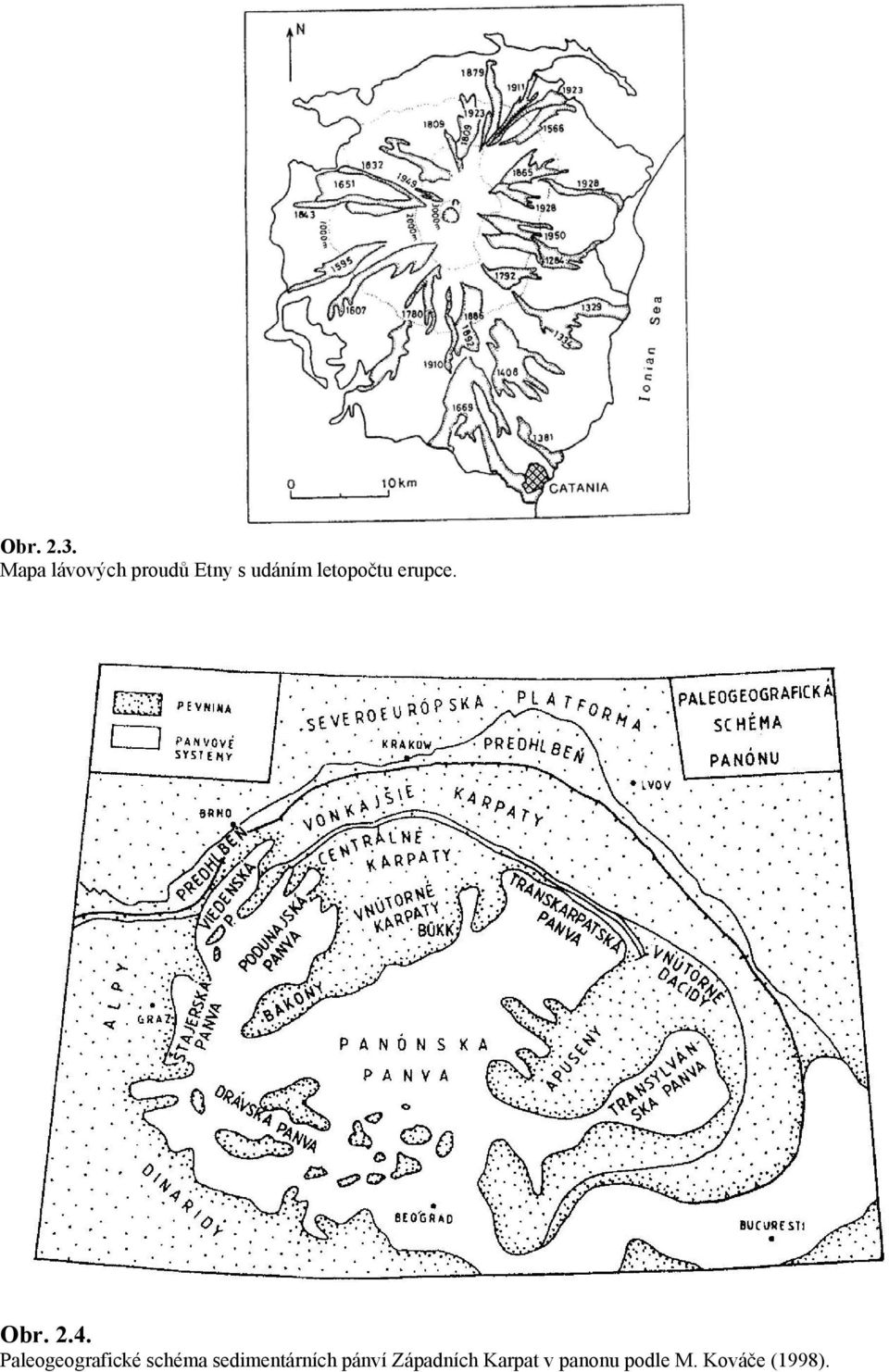 letopočtu erupce. Obr. 2.4.