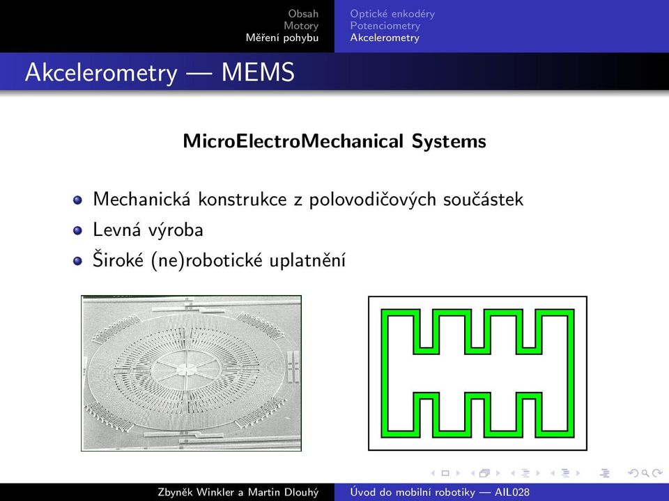 MicroElectroMechanical Systems Mechanická