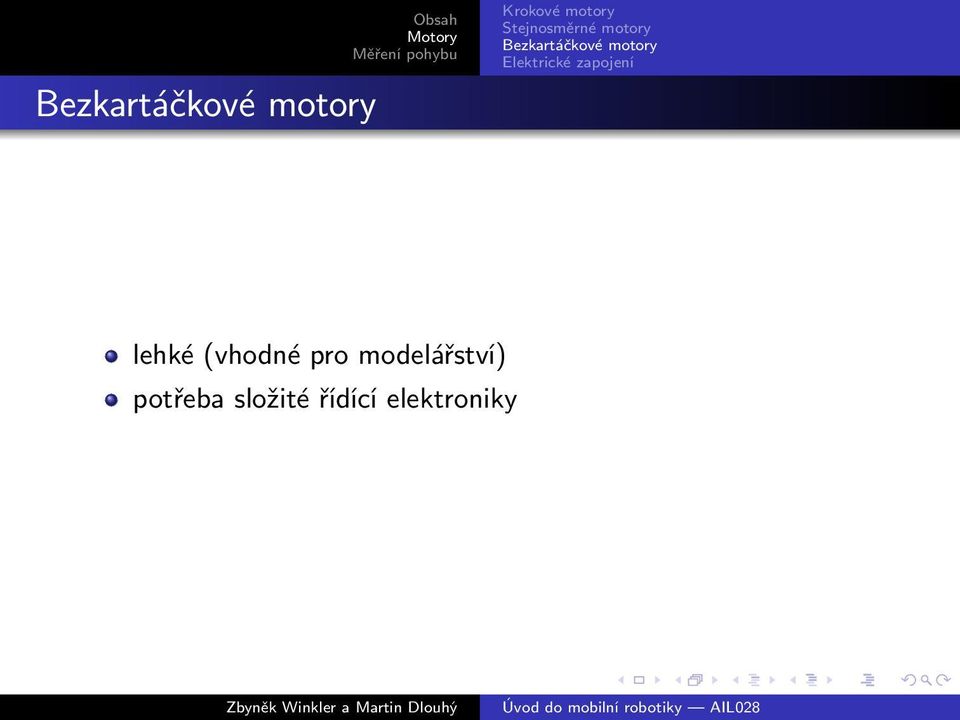 Elektrické zapojení lehké (vhodné pro