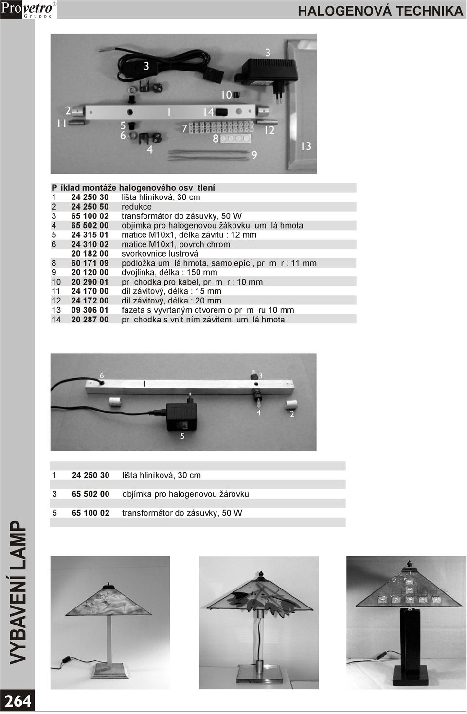 umìlá hmota, samolepící, prùmìr : 11 mm 9 20 120 00 dvojlinka, délka : 150 mm 10 20 290 01 prùchodka pro kabel, prùmìr : 10 mm 11 24 170 00 díl závitový, délka : 15 mm 12 24 172 00 díl závitový,