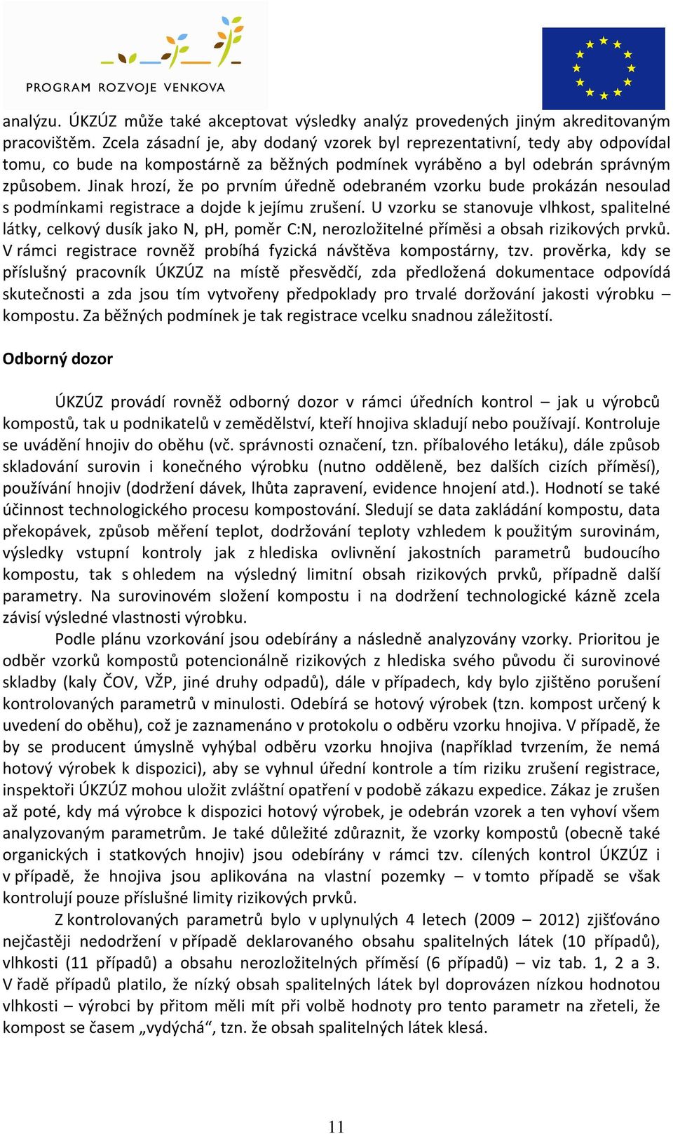 Jinak hrozí, že po prvním úředně odebraném vzorku bude prokázán nesoulad s podmínkami registrace a dojde k jejímu zrušení.