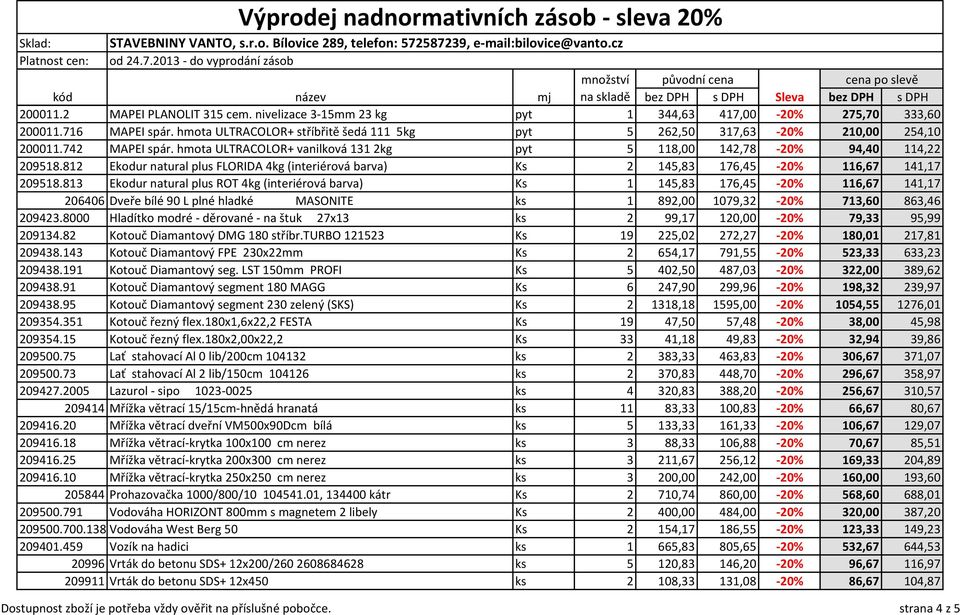 812 Ekodur natural plus FLORIDA 4kg (interiérová barva) Ks 2 145,83 176,45-20% 116,67 141,17 209518.