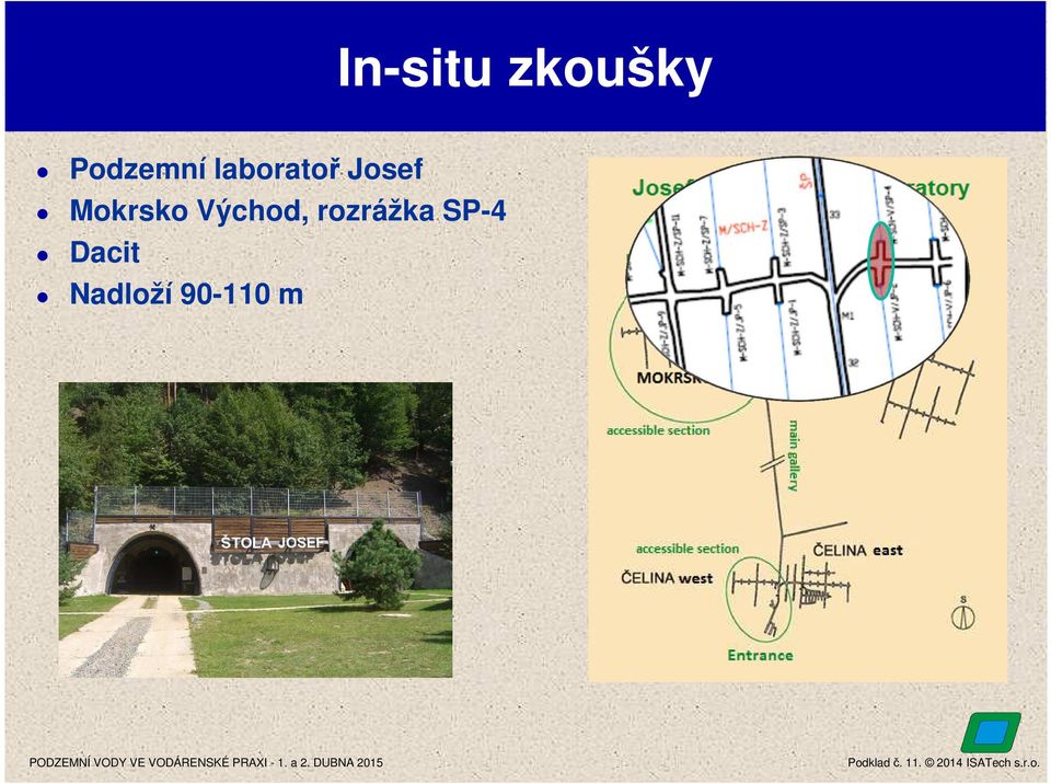 rozrážka SP-4 Dacit Nadloží