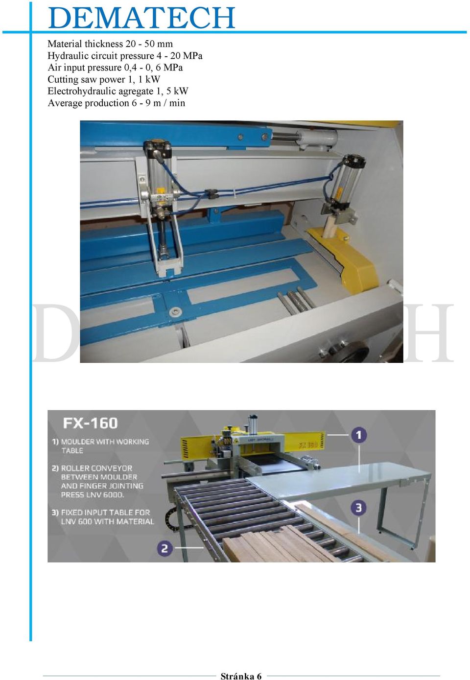 MPa Cutting saw power 1, 1 kw Electrohydraulic