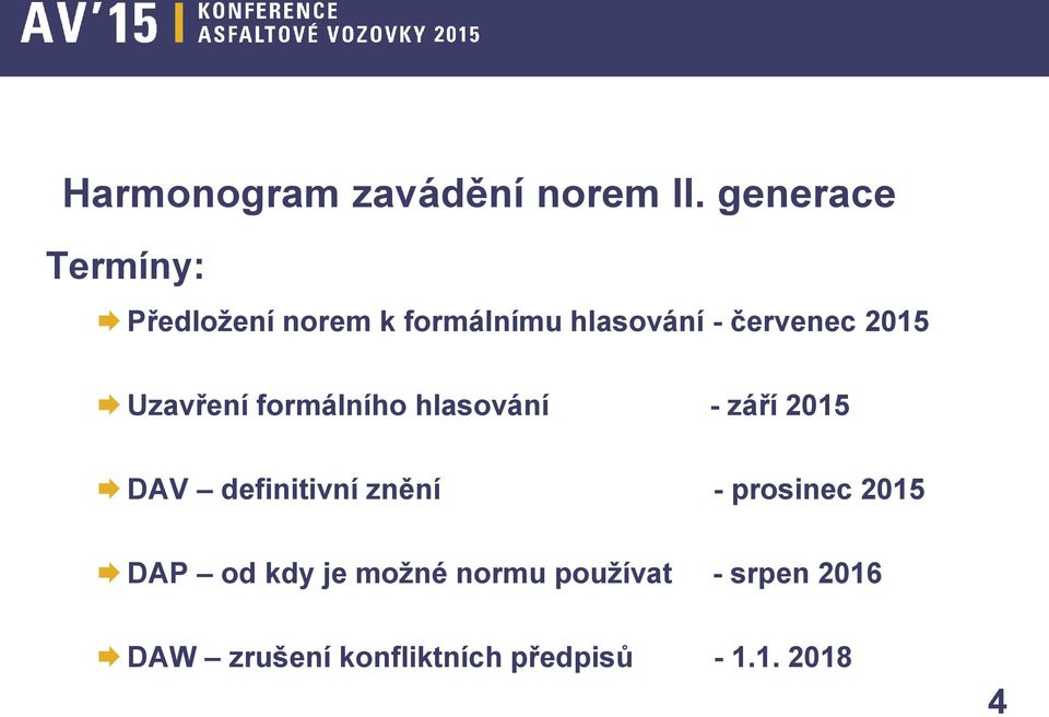 2015 Uzavření formálního hlasování - září 2015 DAV definitivní znění