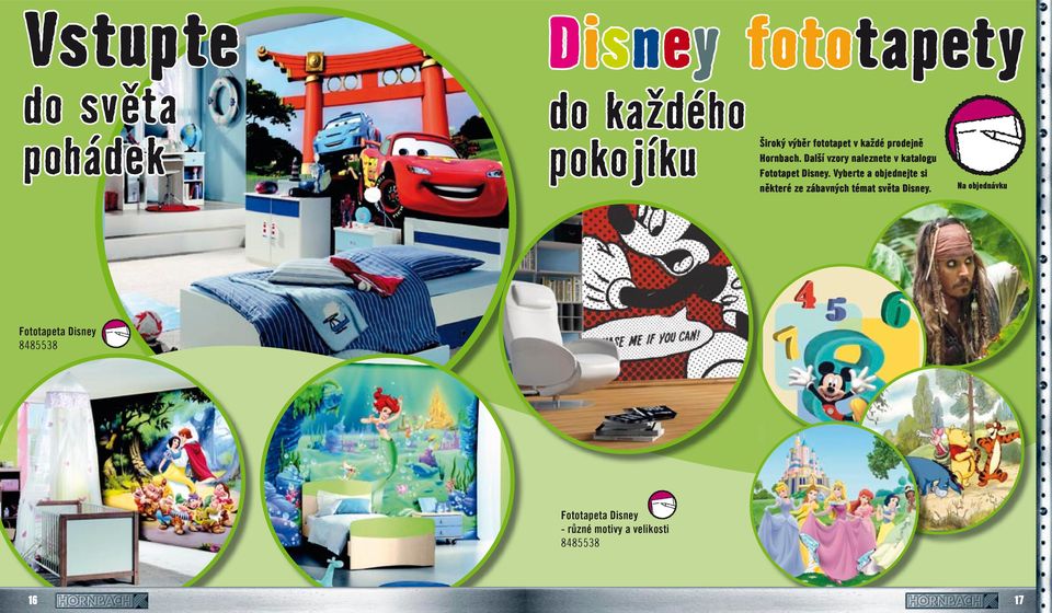 Další vzory naleznete v katalogu Fototapet Disney.