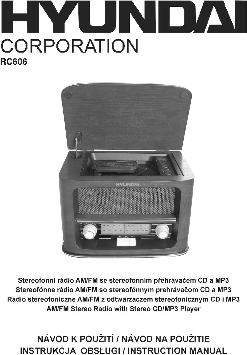 odtwarzaczem stereofonicznym CD i MP3 AM/FM Stereo Radio with Stereo CD/MP3