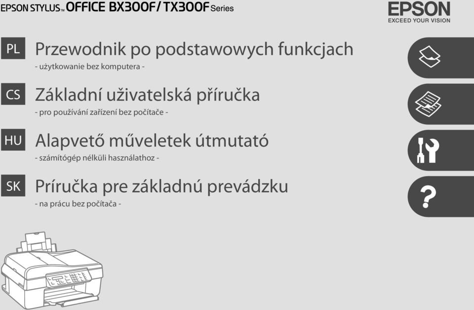 bez počítače - Alapvető műveletek útmutató - számítógép nélküli