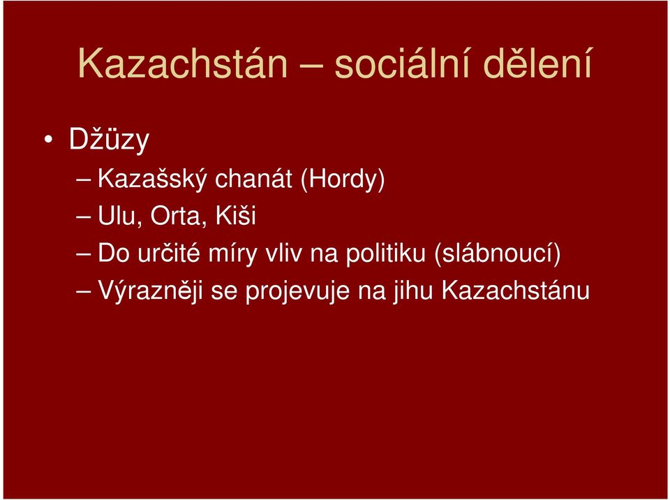 Do určité míry vliv na politiku