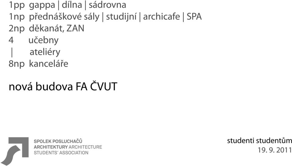 archicafe SPA 2np děkanát, ZAN 4