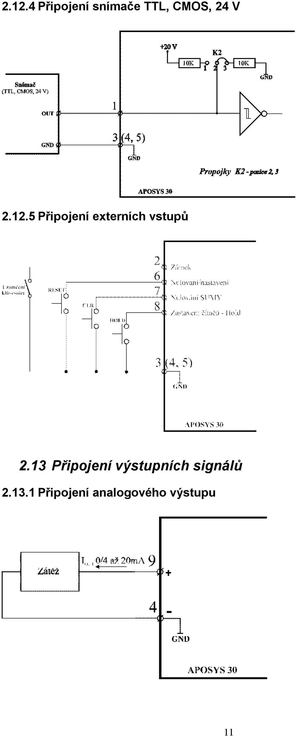 5 Připojení externích vstupů 2.