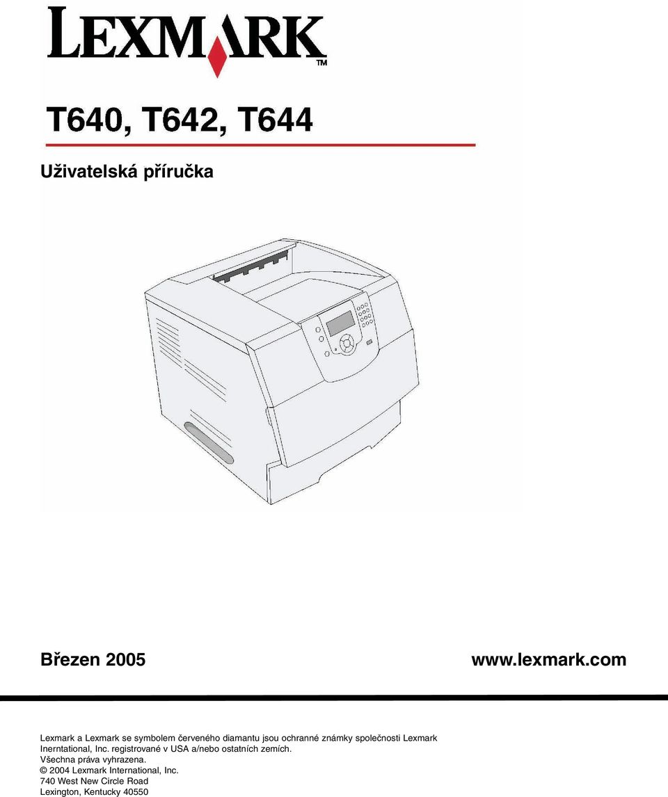 společnosti Lexmark Inerntational, Inc.