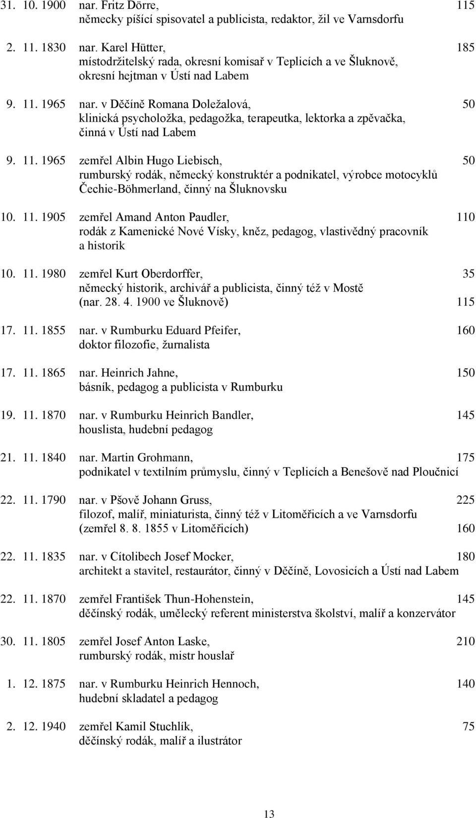 v Děčíně Romana Doležalová, 50 klinická psycholožka, pedagožka, terapeutka, lektorka a zpěvačka, činná v Ústí nad Labem 9. 11.