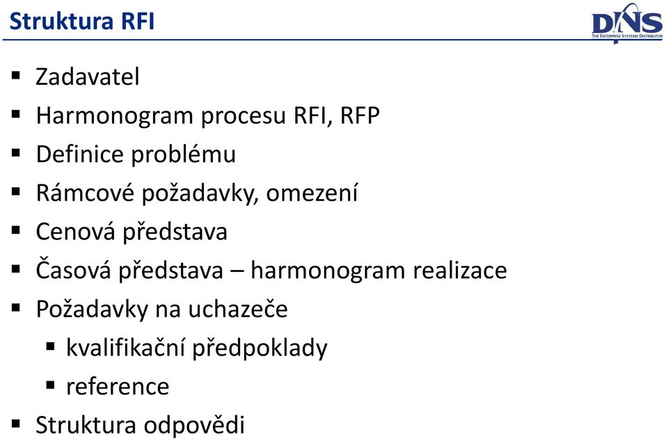 představa Časová představa harmonogram realizace