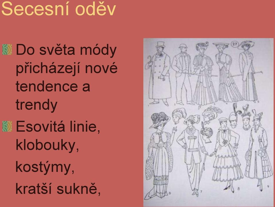 trendy Esovitá linie,