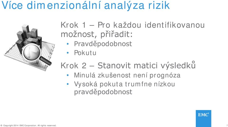 Pokutu Krok 2 Stanovit matici výsledků Minulá