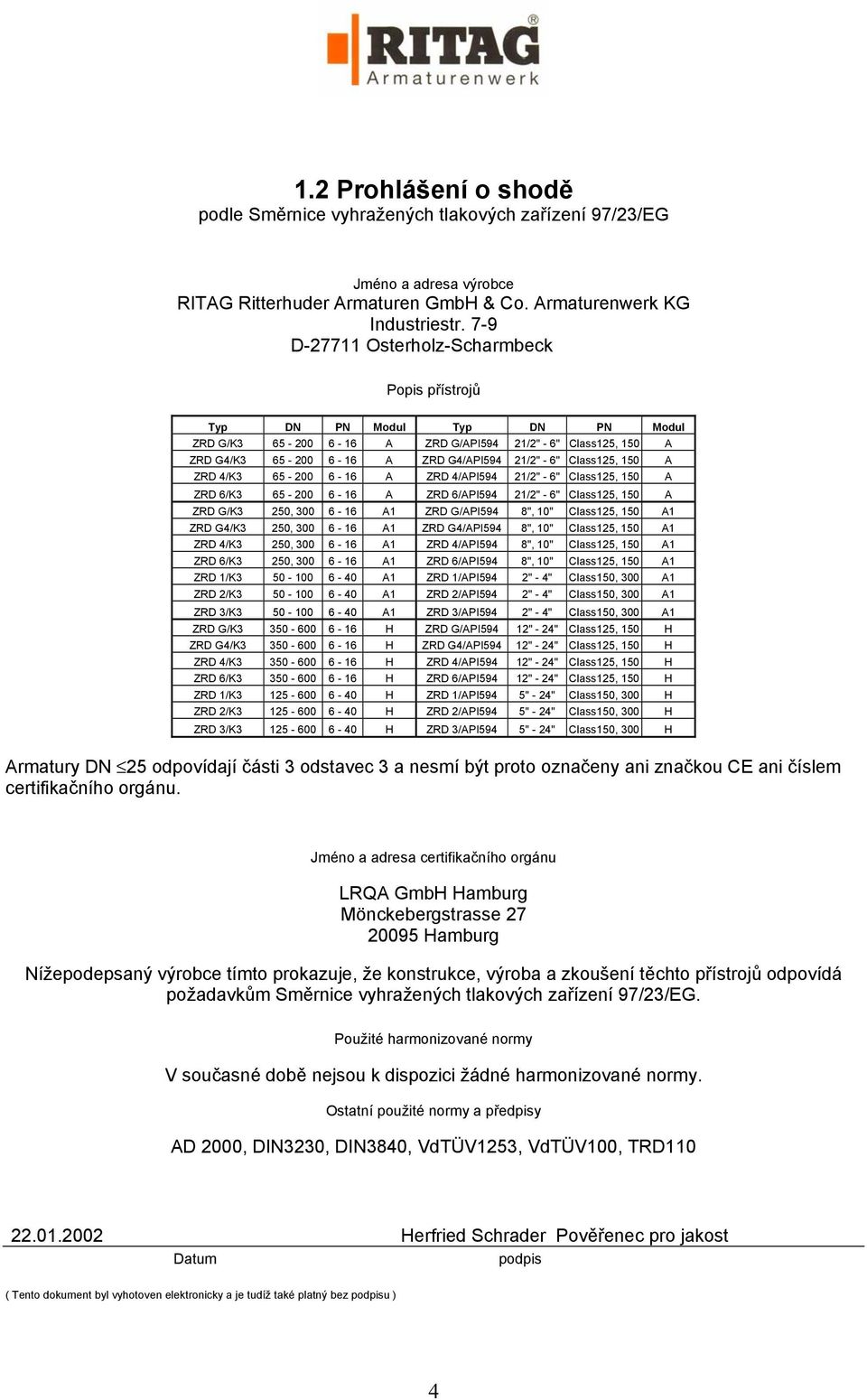 Class125, 150 A ZRD 4/K3 65-200 6-16 A ZRD 4/API594 21/2" - 6" Class125, 150 A ZRD 6/K3 65-200 6-16 A ZRD 6/API594 21/2" - 6" Class125, 150 A ZRD G/K3 250, 300 6-16 A1 ZRD G/API594 8", 10" Class125,