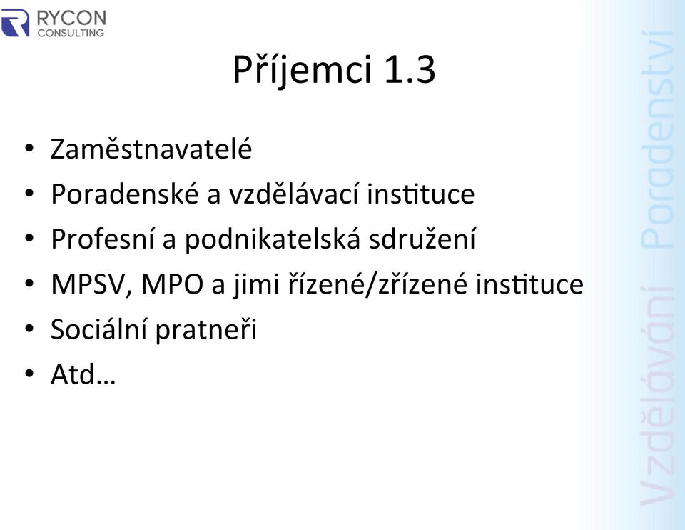 vzdělávací ins4tuce Profesní a