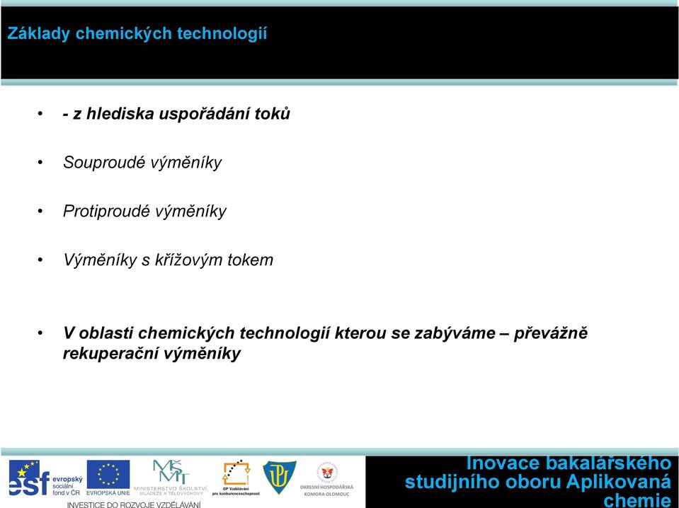 křížovým tokem V oblasti chemických