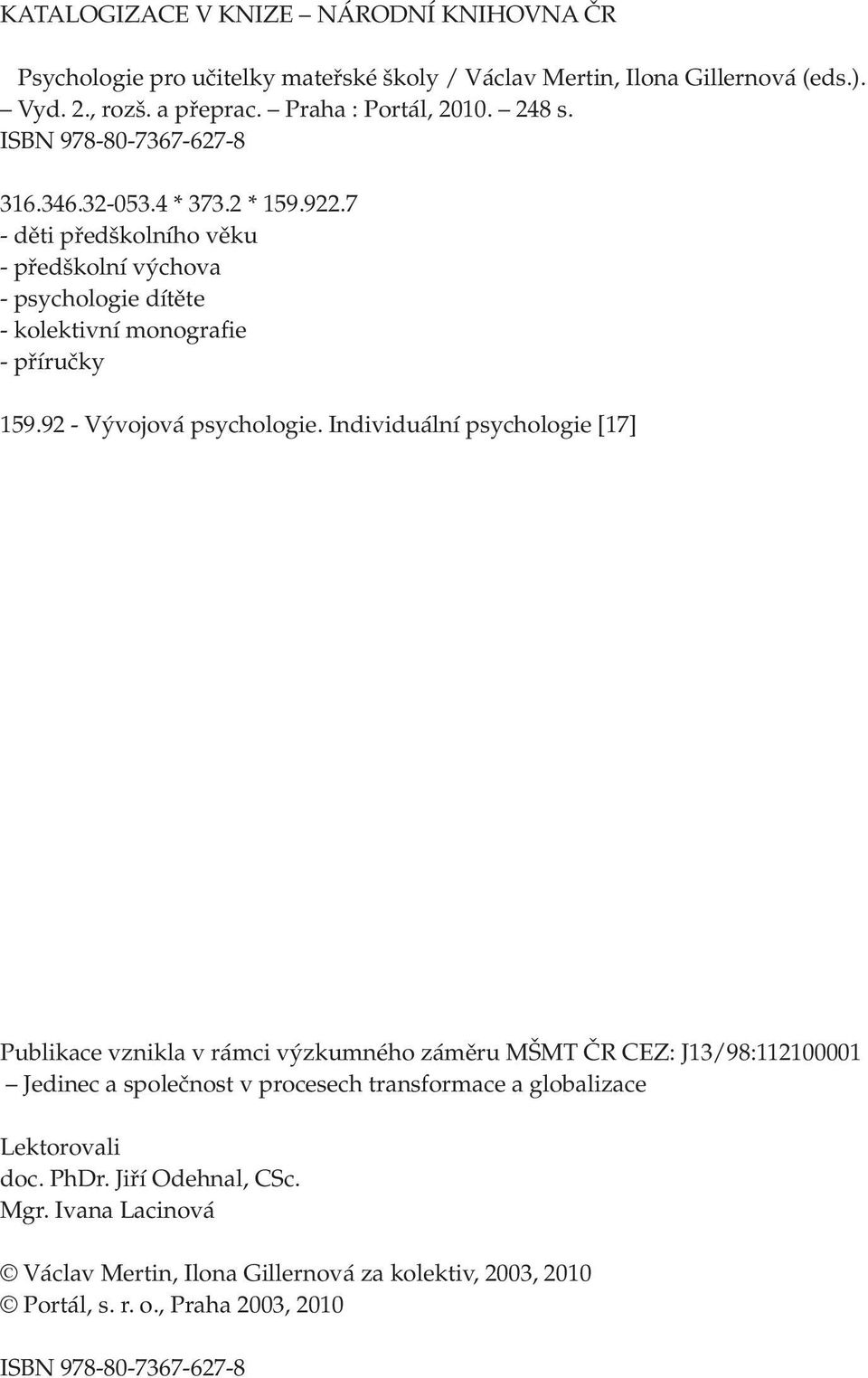92 - Vývojová psychologie.
