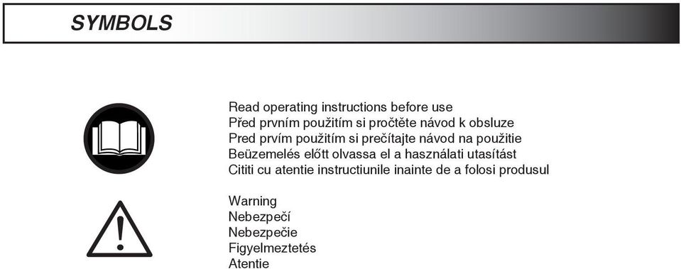 előtt olvassa el a használati utasítást Cititi cu atentie instructiunile