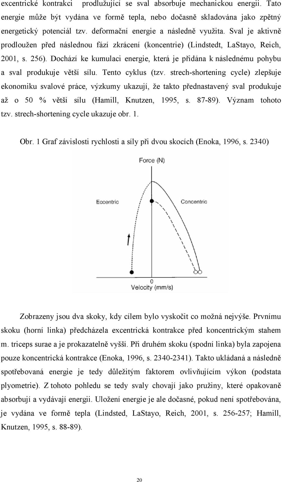 Dochází ke kumulaci energie, která je přidána k následnému pohybu a sval produkuje větší sílu. Tento cyklus (tzv.