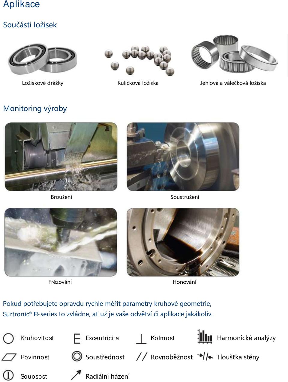 geometrie, Surtronic R-series to zvládne, ať už je vaše odvětví či aplikace jakákoliv.